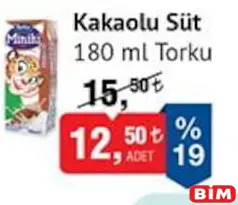 TORKU KAKAOLU SÜT 180 ML fiyat ve kampanya bilgisi